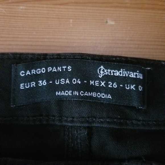 Cargo pant, cotton, black, slim - Picture 6 of 6